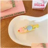 Hair Clips Barrettes In Bk Ice Cream Cake Hair Clips Hairpin Female Sweet Duckbill Clip Cute Girl Side Slips Hairpins Headdress Barr Dho7T