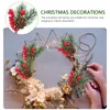 Flores decorativas 20 PCS PCS Artificial Pine Cone Decor Decor Festival Cranberries Plástico Berry Autumn Berry Tree Picks