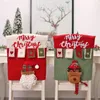 Чехлы на стулья, домашние рождественские украшения, мультяшный красочный трехмерный чехол для куклы, лось, стол и кухня, наряд