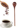 Spoons Wooden Long Handle Catering Spoon Kitchen Utensil Tea Coffee Sugar Jar Scoops Tableware For Gadgets