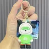 Creative Space Crowd Cool Bear Keychain Cartoon Astronaut Par Bag Pendant Car Keyring Wholesale