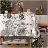 Nappe de table anti-poussière et anti-huile, pour salle à manger, thé rond, linge de maison, livraison directe, textiles de jardin, tissus Dheup