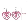 Dangle Chandelier Boucles d'oreilles Y2K Boucle d'oreille rose creux coeur mode coréenne esthétique bricolage crochet d'amour pour les femmes bijoux livraison directe Dh1Qh