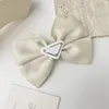 Brand Letter Bow Hair Clips Triangle Designer Jewelry Barrettes Fashion Hair Clip Jewelry Headdress Princess Hair Accessories Gifts