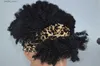 Perruques synthétiques Imprimé Femmes Bandeau de perruque de style africain - Cheveux courts courts Broisse noire bouclée Perruque noire synthétique avec frange Scarpe Wig Wit Y240401