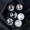 装飾的な置物瞑想28-32mm透明な高品質のクリスタルボールエネルギーヒーリングストーンホームデコレーションクリアクォーツ