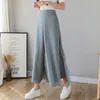 Original Culottes d'été deux pièces Hakama neuf points pantalon large gaze drapé femmes pantalon vente en gros