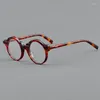 Óculos de sol quadros redondos multicolorido acetato óculos personalizado designer fresco cor homens e mulheres óculos de leitura