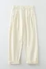 Женские брюки из хлопка с высокой талией, прямые повседневные женские весенне-осенние свободные брюки в Корейском стиле, простой темпераментный Харлан