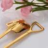 Stal nierdzewna łopaty Creative Coffee Spoon Ice Cream Desser Scoop Fork Watermelon Shovel-SPOUN Zestawy stołowe T9I002601