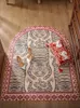 タイガーマットの赤い出入り口カーペットベッドルーム装飾ラグキッチンフロアマット特大のリビングルームアルフォンブラタペットホーム240401