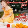 Present Wrap Christmas Sweet Cone Bags 50st Portable Paper Candy Treat Bag Triangle Tree Boxes for Kids Party Supplies