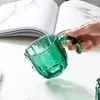 Bicchieri da vino Tazza in vetro silicato Facile da pulire A forma di cactus Comodo contenitore e materiale dal design leggero salvaspazio