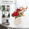 Vases Nordic Ins Vase Céramique Plaine Ornements Décor Pour Chambre À Coucher Séché Conteneur De Fleurs Arrangement Table À Manger Céramique Florale