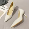 Pumps Tweed Cloth Pointed Toe Pumps Ladies Elegant Thin High Heels Office Shoes Women Brand Designer Slip On Stiletto Heel Party Shoes