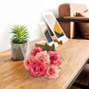 Flores decorativas inesperadas decoração artificial seda peônia arranjos de flores falso buquês peças centrais da mesa bola de férias