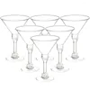 Wine Glasses 20pcs Decorative Liquor Cups Clear Plastic Martini Disposable Whiskey Cocktail For Party Bars