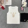 Kvinntankar Camis Designer 24 Early Spring New P Family Gold Thread Letter Fashion Slim Fit Sticked Tank Top for Women VSXX