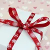 Party Decoration 22m Red Green Printed Snowflake Ribbon Christmas Gift Ribbons DIY Craft For Ideal Decor And Wrappin