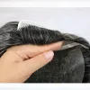 Toupees Men's Toupee 6inches Hairpieces European Hair Touch Remy Human Hair Replacement System Hair Pieces For Men Swiss Lace Hair Men