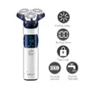 VGR 3D Pro Electric Shaver For Men Washable Beard Rotary Electric Razor Rechargeable Shaving Machine Wet Dry USB 240313