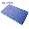 Bath Mats Household Water Absorbing Floor Mat Anti-Slip Solid Color Cobblestone Texture For Bathroom Kitchen Living Room Entrance