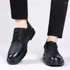 Casual Shoes High Quality Leather Men Oxford Classic Sneakers Comfortable Footwear Dress Outdoor