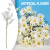 Flores decorativas 1pc margarida artificial látex real noiva buquê de casamento decoração casa festa flor vaso desktop ornamentos deco