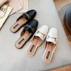 Mules Women Summer Fashion Shoes Female Sandals Ladies Slippers Flat Heelless Outer Wear Lazy Net Red Slides 240328