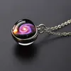 Pendant Necklaces Horsehead Nebula Necklace Galaxy Space Planet Jewelry Glass Ball Necklace Astronomy Gift 240401