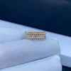 Märke smycken original van kalejdoskop pärlstav kant full diamant ring kvinnlig v guld tjocklek 18k högkvalitet skenande himmelstjärna mens och kvinnors ringar