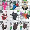 Sommer-Bikini-Designer-Badeanzug für Damen, sexy Badebekleidung, Buchstaben-Ketten-Bikini-Set, 2-teilig, Strand-Bikinis, Badeanzug, modische Damen-Badeanzüge, Designer-Größe S-XL