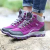 Boots Ladies Sneakers Fall Winter Casal Sports Casual Running Shoes Flat Outdoor Botas de caminhada à prova d'água Zapatos Mujer