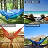 2024自動Quickopining Mosquito Net Hammock Outdoor Camping Swing Antirover Nylon Rocking Chair 260x140cm 240325