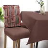 Chair Covers Wooden Door Paint Retro Dining Spandex Stretch Seat Cover For Wedding Kitchen Banquet Party Case