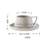 Cups Saucers 250Ml Modern Exquisite Coffee Cup And Saucer Porcelain Afternoon Tea Set Vintage Home Party Decor Drinkware Gift For Dh9Kr