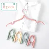 Nouveau 2024 8pcs Hangle de vêtements en plastique multifonctionnel SAVEMENT SAUVEZ CONSTER PLIBLE CRÉATION DES VOITS CRÉATIVE ENFANT BÉBÉ HANGER1.pour