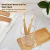 Tandborstar biologiskt nedbrytbar bambu extra mjuka tandborstar 20000 softbristled trä ekovänlig mikro nano pensel bräcklig tänder oral vård