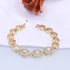 Colar brincos conjunto dubai jóias cor de ouro pulseira anel para mulheres casamento africano jóias de noiva 2024