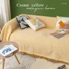 Housses de chaise Manyuejia Ins crème jaune canapé serviette fille coeur couverture tout universel tout compris