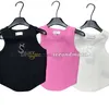 Women Sport T Shirt Sleeveless Tanks Top Shiny Rhinestone Yoga Tees Spring Summer Vest