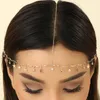 Pinces à cheveux QIAMNI minimaliste étoile cristal tête chaîne suspendue bijoux pour femmes chapeaux cadeau d'anniversaire accessoires de mariée coiffure