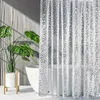 Duschgardiner 3D gardin vattentät mögel eva bad modern kullersten mönster genomskinligt badrum med krokar