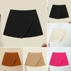 Damesshorts Dames Zomer Casual onregelmatige rok Ontwerp Stijlvol Hoge taille met verborgen ritssluiting voor woon-werkverkeer