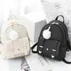 Sacos escolares feminino mochila pu pequenas meninas adolescentes moda lazer zíper bolsa de ombro mochila de alta capacidade feminina mini