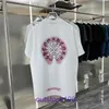 Designer de luxe T-shirt manches courtes pour l'été et le printemps dégradé rose fer à cheval lettre sanscrit imprimé hommes femmes court décontracté ont un vrai logo