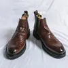 Sapatos casuais altos homens moda britânica formal crocodilo padrão vestido de casamento de negócios