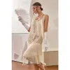Urban Sexy Dresses 5pcs/set Vintage 20s 1920s Dress Outfits The Great Gatsby Womes Sequins Tassel Fringe Evening yq240330