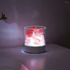 Nachtverlichting Kristal Natuurlijke Zoutlamp USB Led Veelkleurig Licht Tafel Lavalampen Voor Slaapkamer Nachtkastje Bed Armaturen Home Decor Geschenken