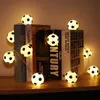 LED Strings Christmas Decoration 10 Football Shape Light String Waterproof Fairy Lights For Halloween Birthday Wedding Garland YQ240401